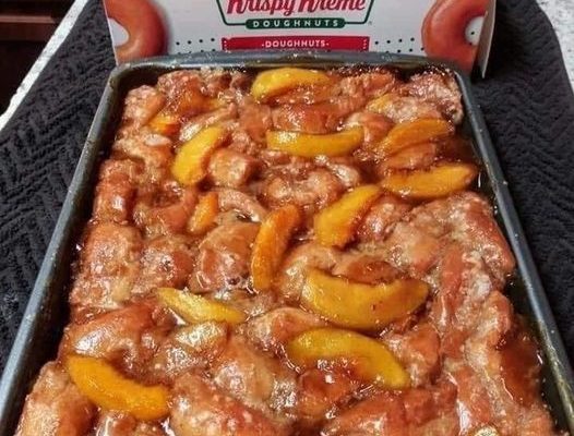 Krispy Kreme Peach Cobbler