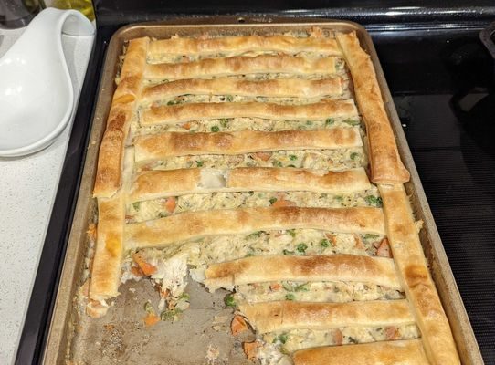 Sheet Pan Chicken Pot Pie