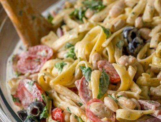 Creamy Tuscan Pasta Salad