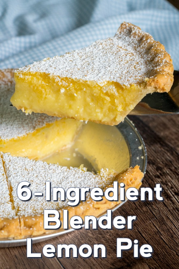 6-Ingredient Blender Lemon Pie
