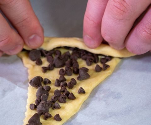 3-Ingredient Chocolate Crescents