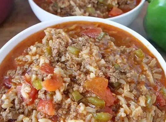STUFFED BELL PEPPER SOUP