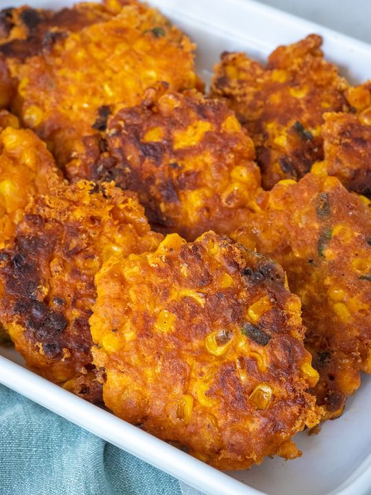 Cheesy Corn Fritters