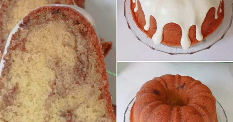 Cinnamon Roll Bundt Cake with Cream Cheese Frosting