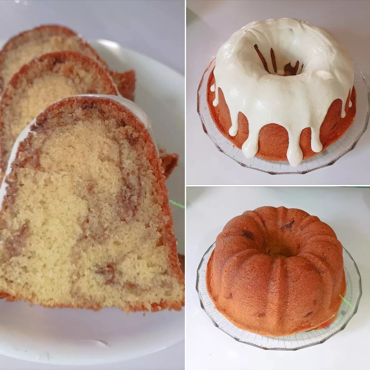 Cinnamon Roll Bundt Cake with Cream Cheese Frosting