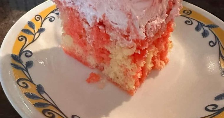 Best Strawberry Poke Cake