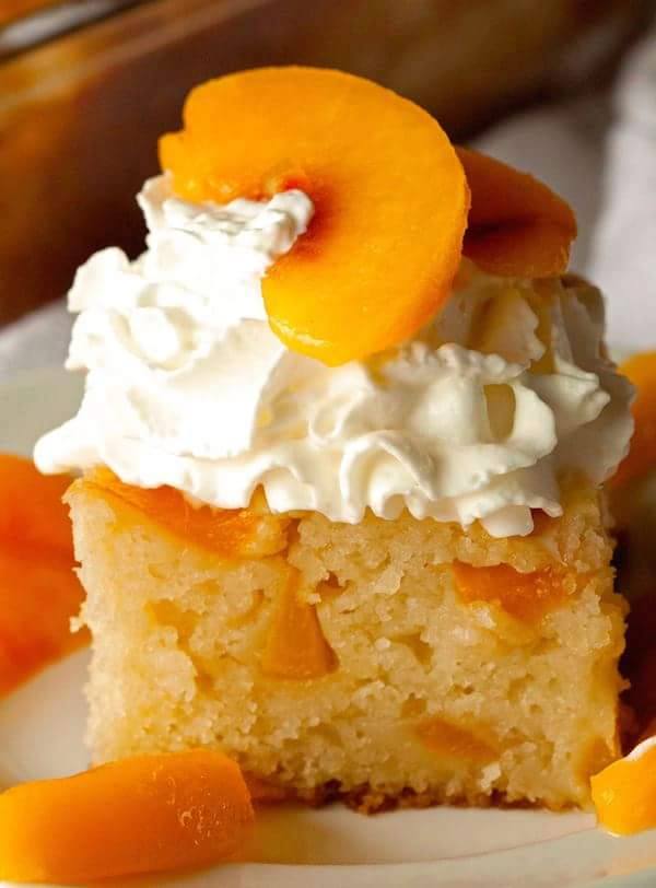 Peach Cobbler Snack Cake