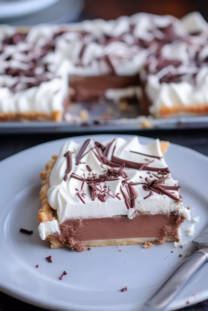French Silk Slab Pie
