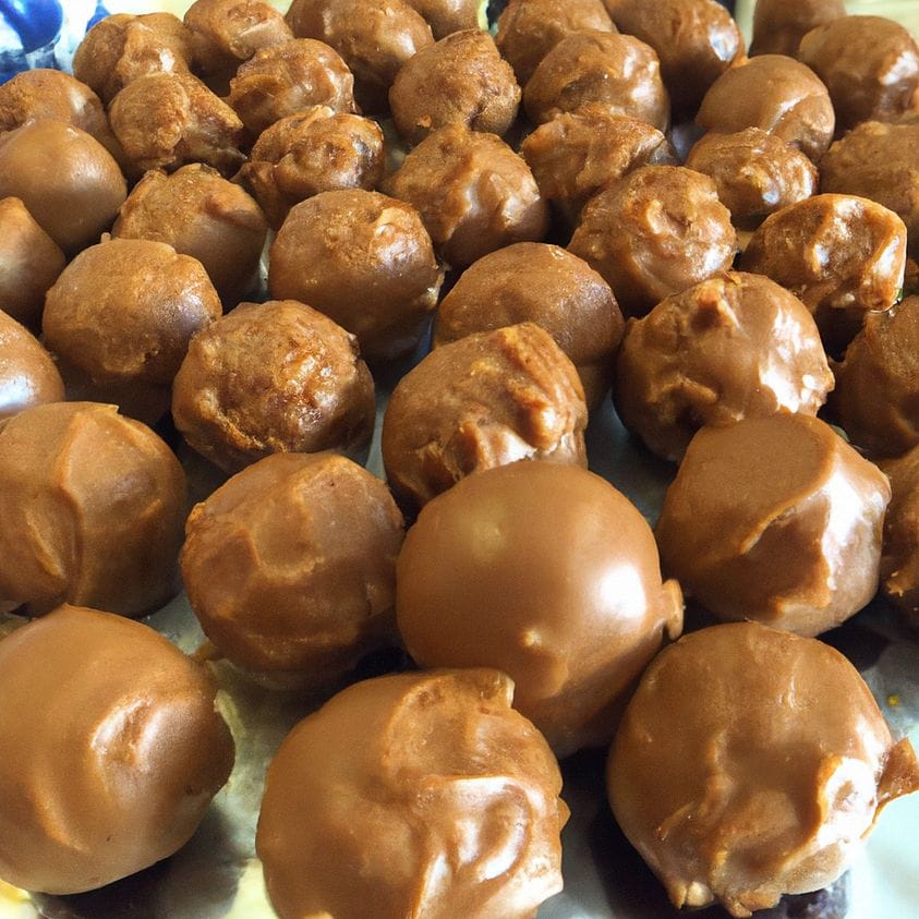 Christmas Chocolate Peanut Butter Balls