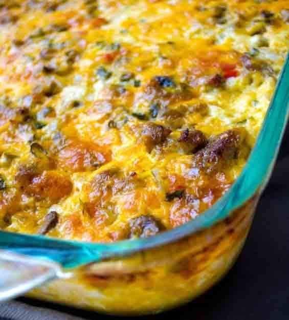 Fireman’s Overnight Breakfast Casserole With Country Gravy