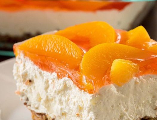 Peach Pretzel Jello Salad