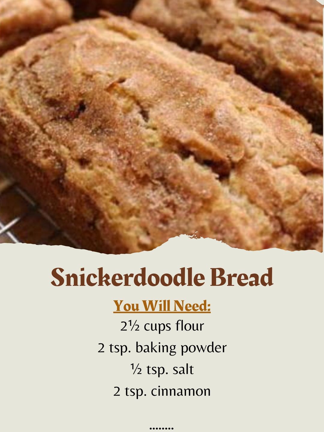 SNICKERDOODLE BREAD
