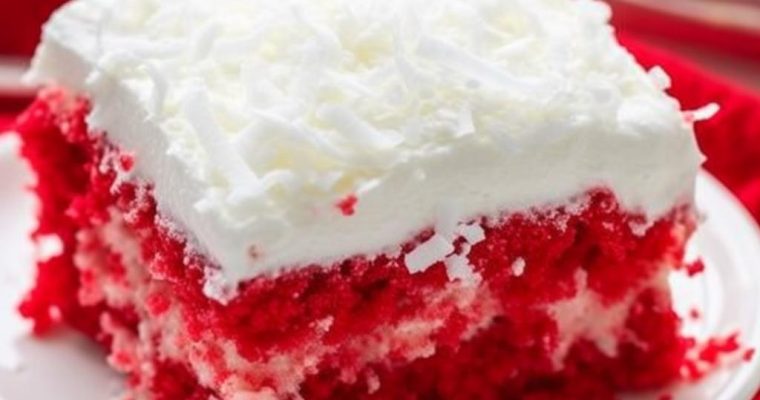 RASPBERRY ZINGER POKE CAKE