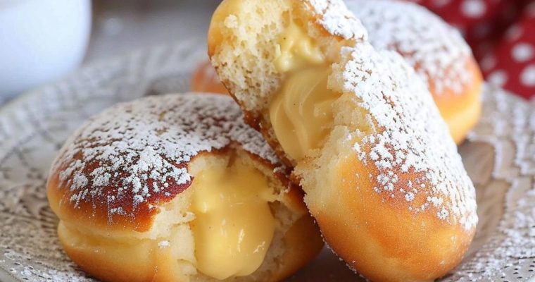 Italian Cream-Filled Donuts