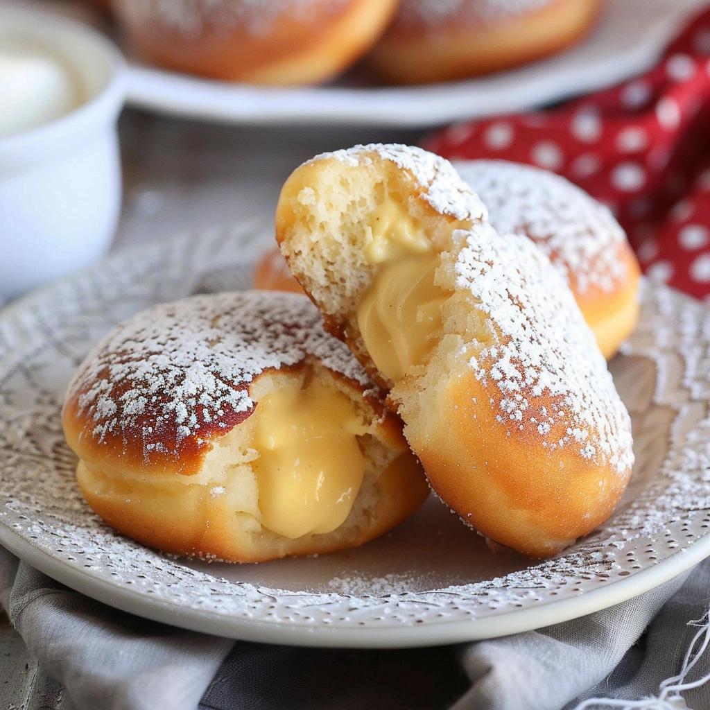 Italian Cream-Filled Donuts