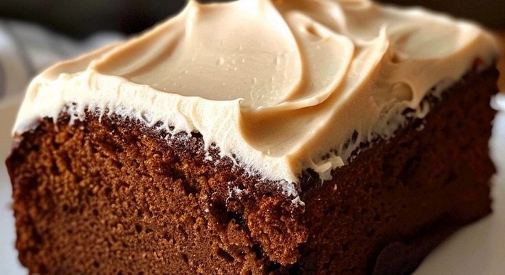 Gingerbread Cake with Cinnamon Molasses Frosting