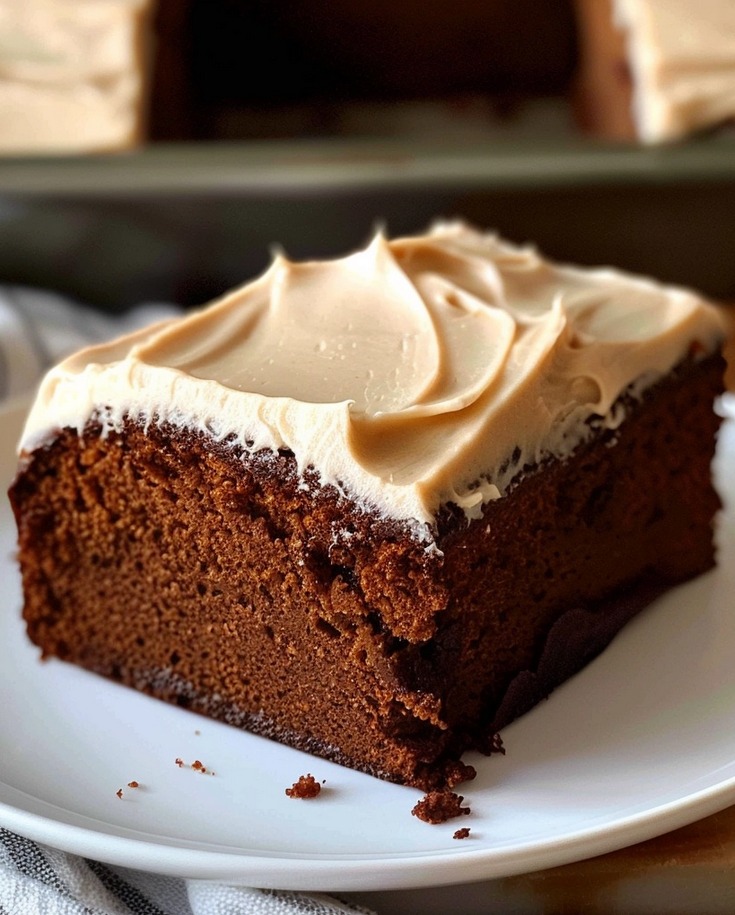 Gingerbread Cake with Cinnamon Molasses Frosting