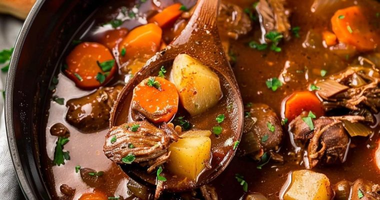 Slow Cooker Steak Soup