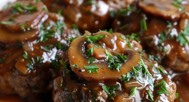 Salisbury Steak in Slow Cooker