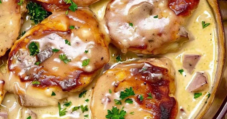 Smothered Pork Chop Scalloped Potato Casserole
