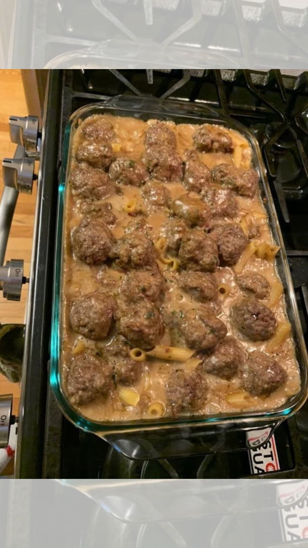 Swedish Meatball Noodle Bake