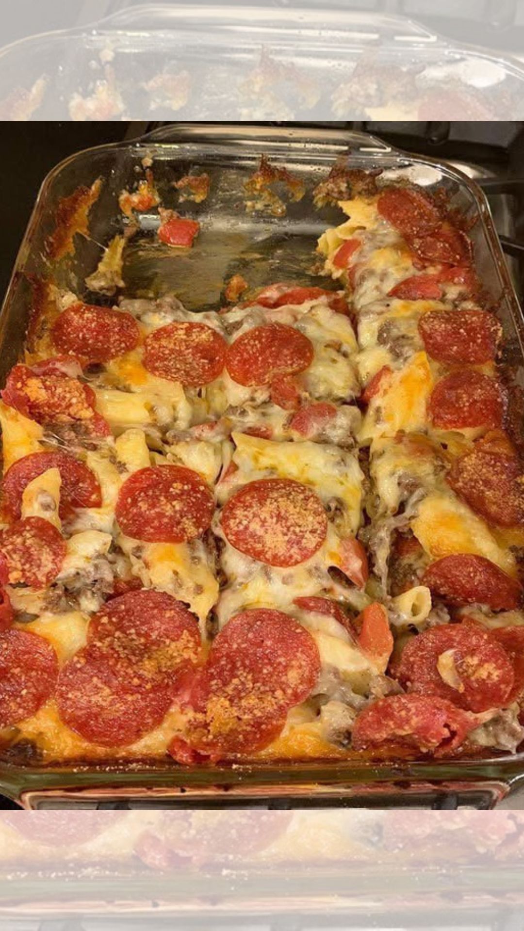 PEPPERONI PIZZA CASSEROLE