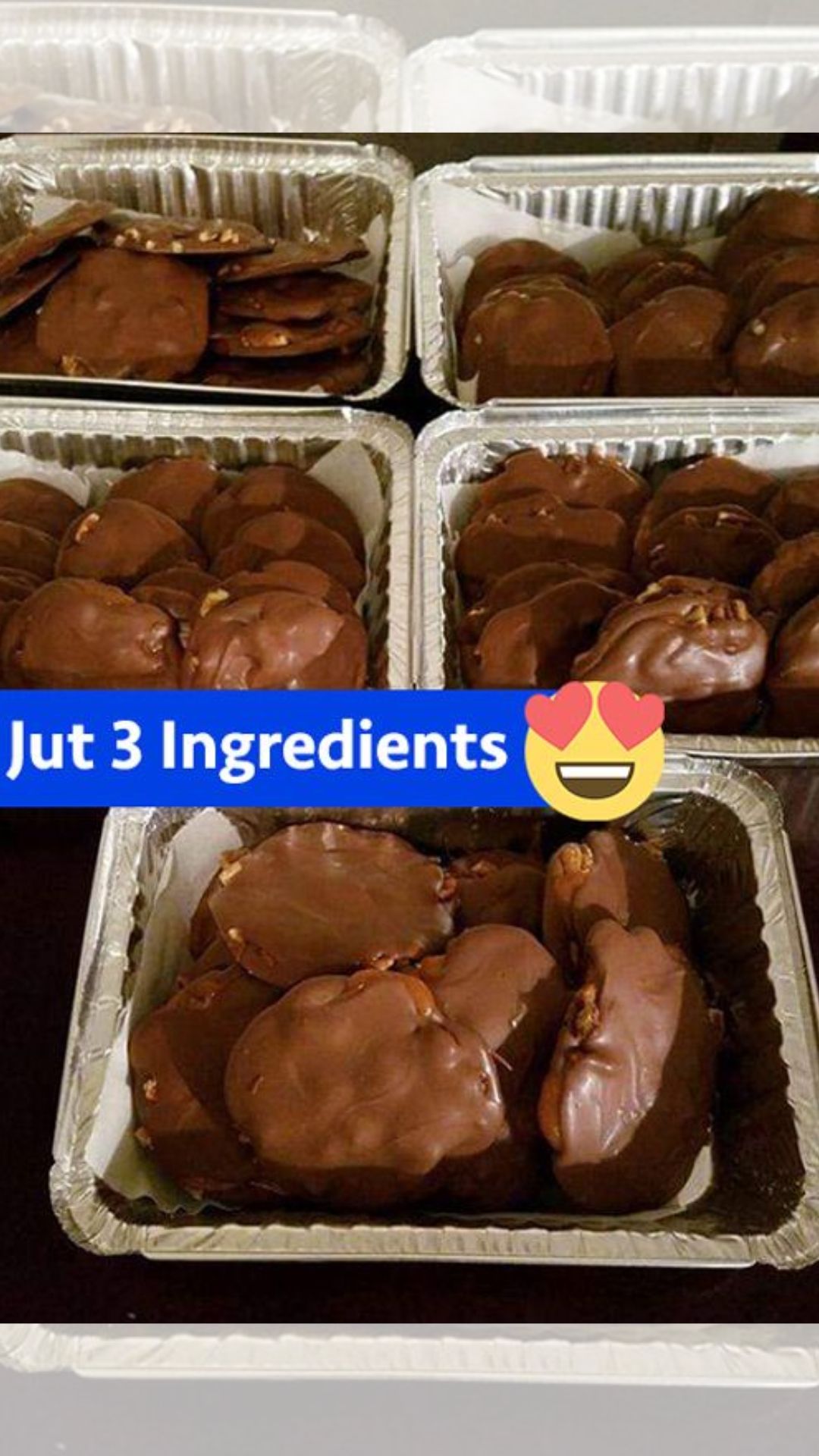 Homemade Turtle Candy with Pecans and Caramel