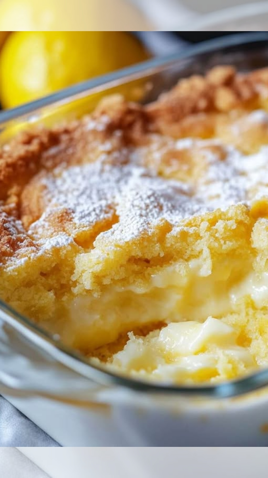 4-Ingredient Lemon Cream Cheese Dump Cake