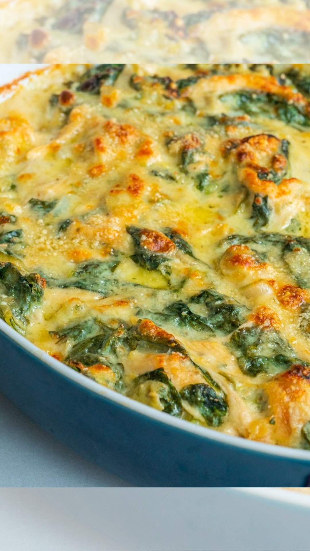 Creamy Chicken Florentine Artichoke Casserole