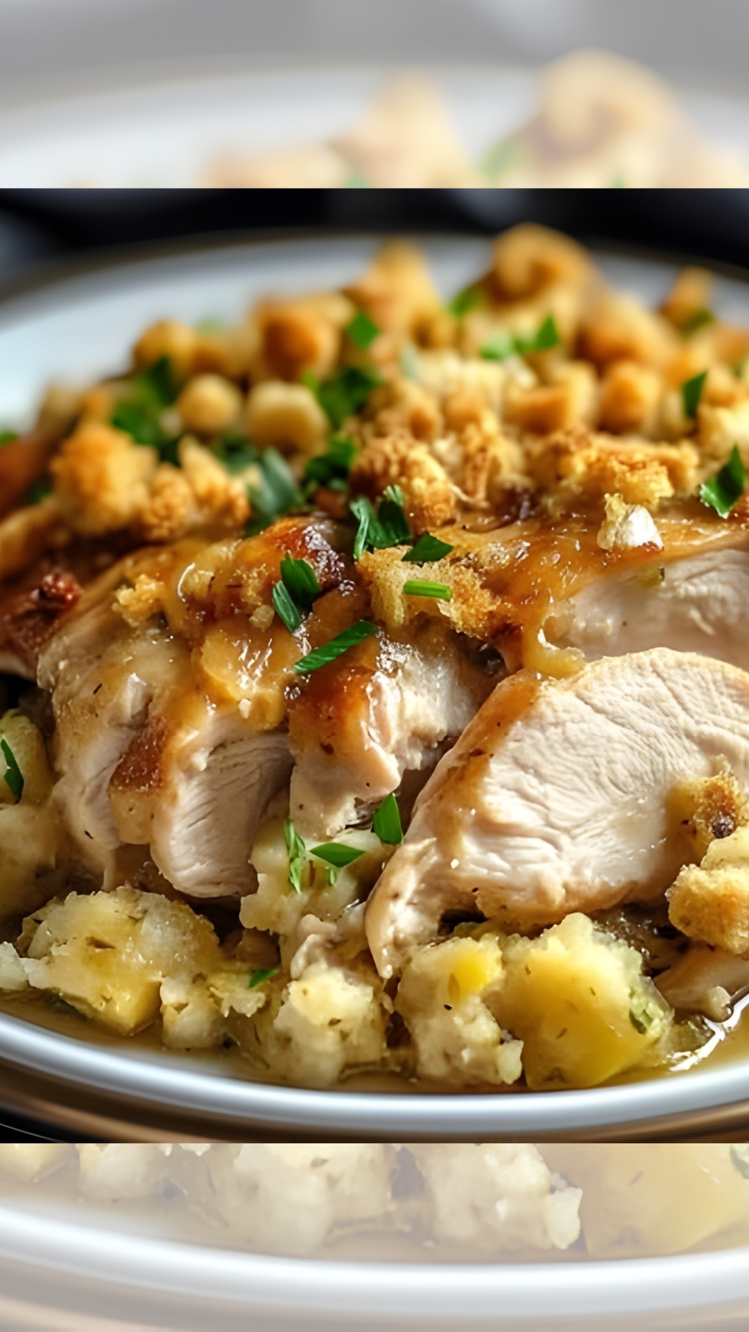 4-Ingredient Slow Cooker Chicken with Stuffing