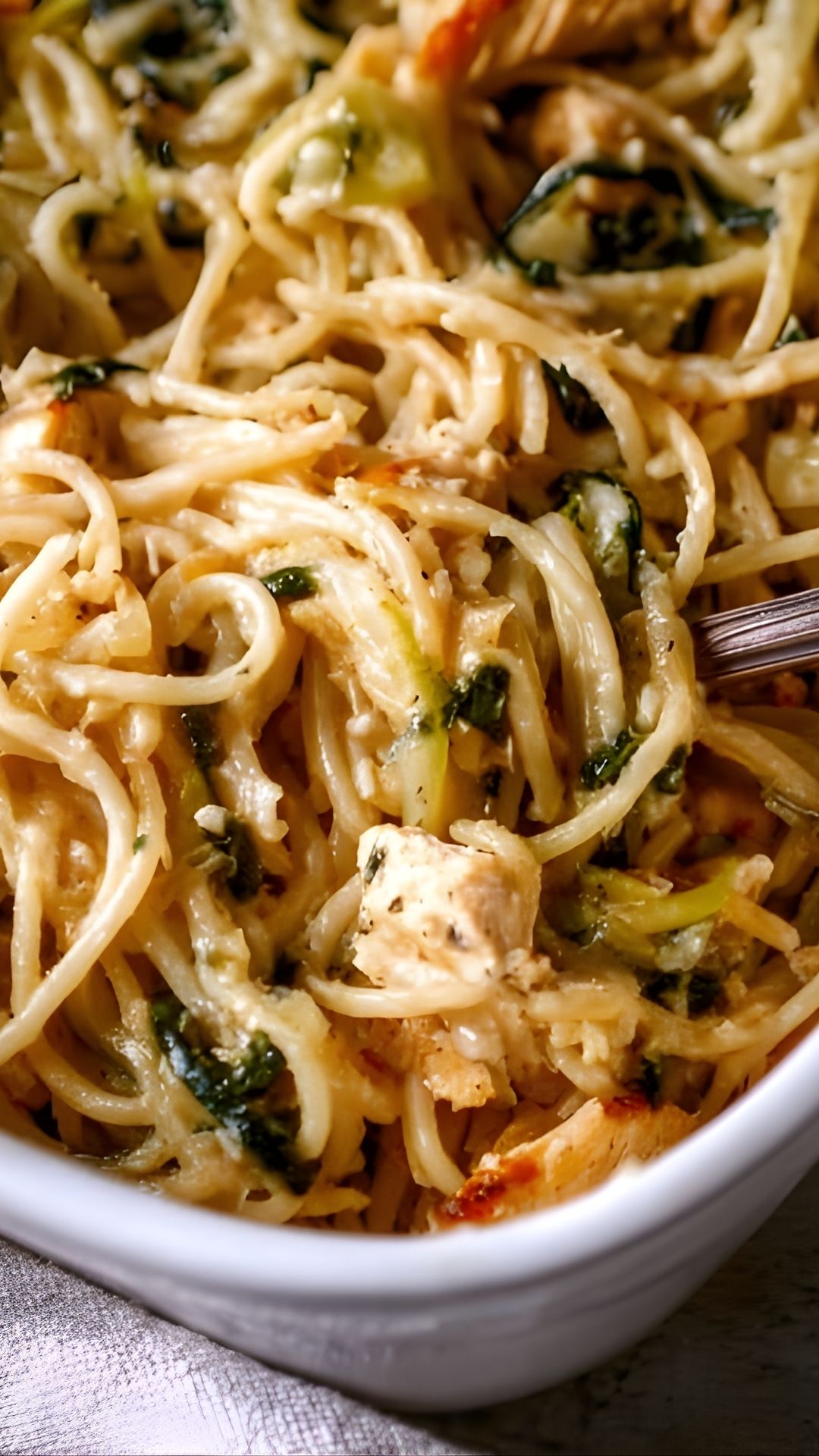 Monterey Chicken Spaghetti Bake