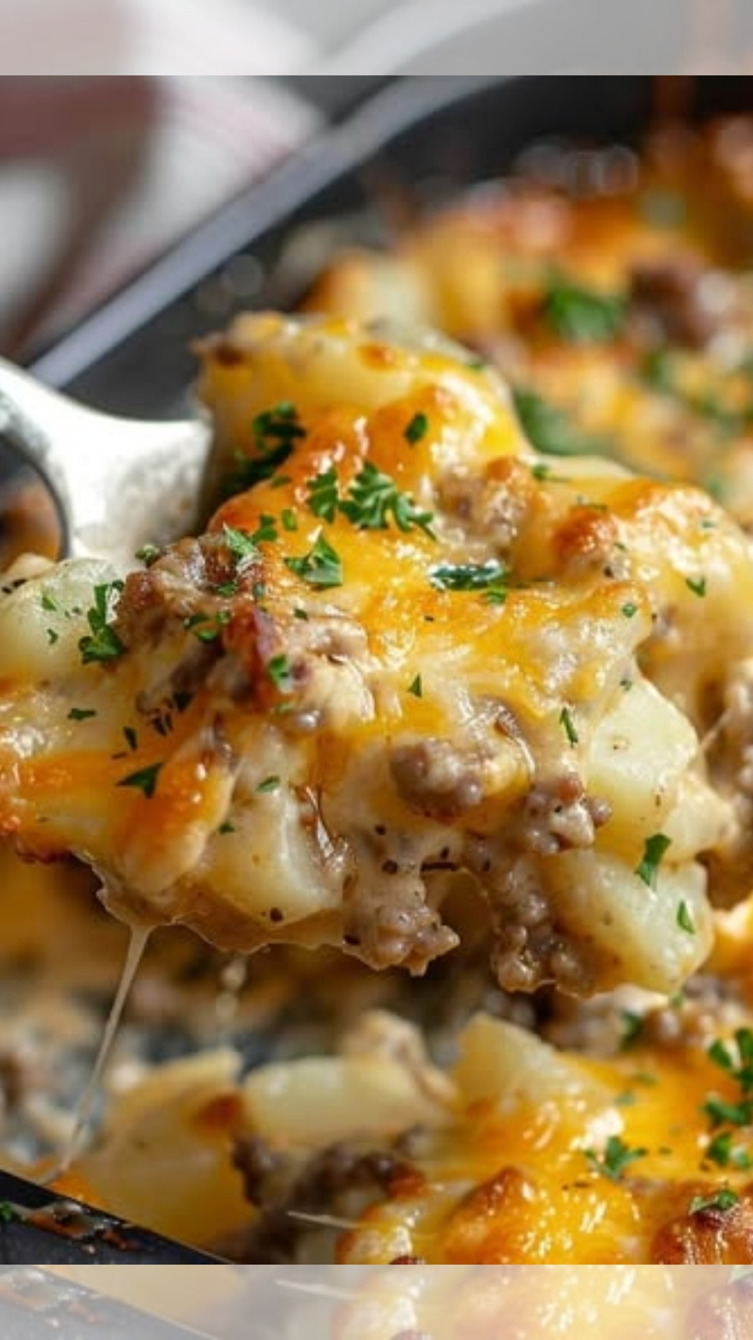 Cheesy Hamburger Potato Casserole