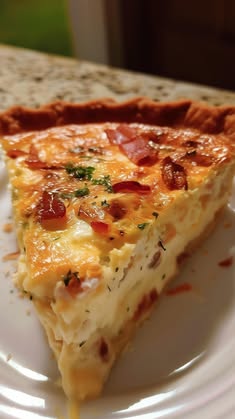 Homestyle Bacon and Cheese Quiche