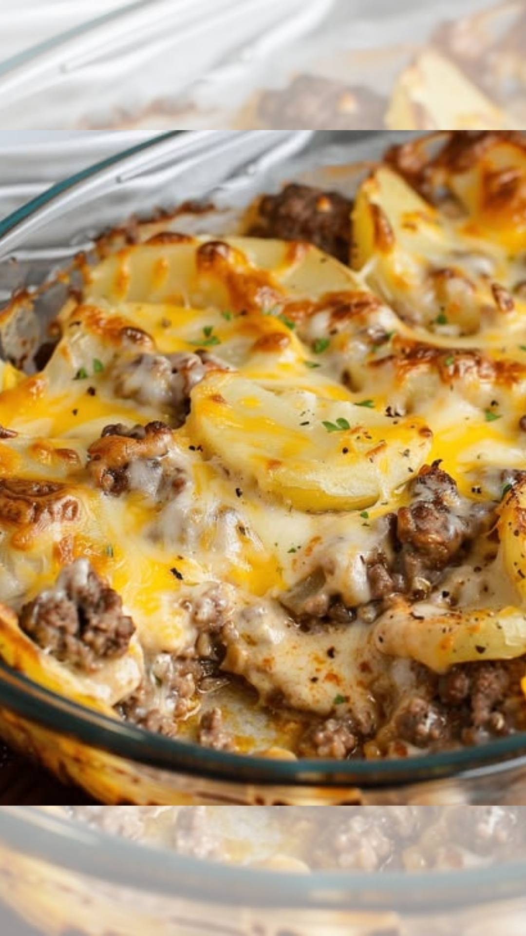 Cheesy Hamburger Potato Casserole