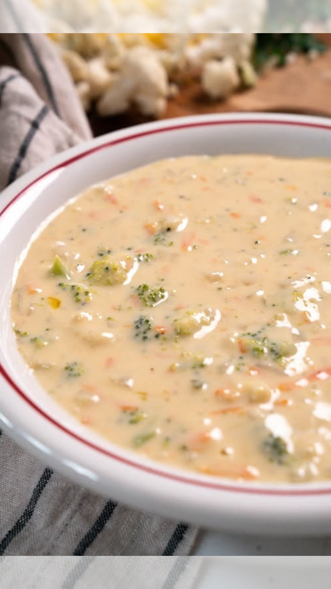 Broccoli Cauliflower Cheese Soup