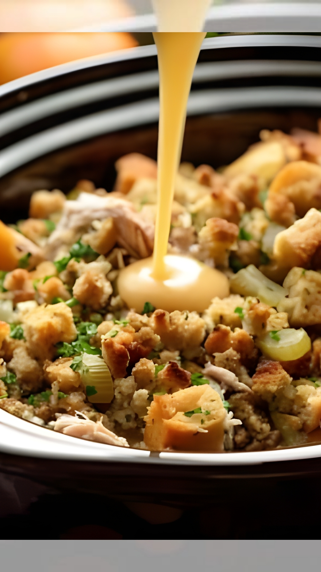 4-Ingredient Slow Cooker Chicken with Stuffing