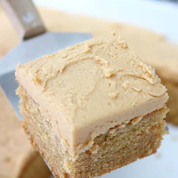 Peanut Butter Sheet Cake with Peanut Butter Frosting
