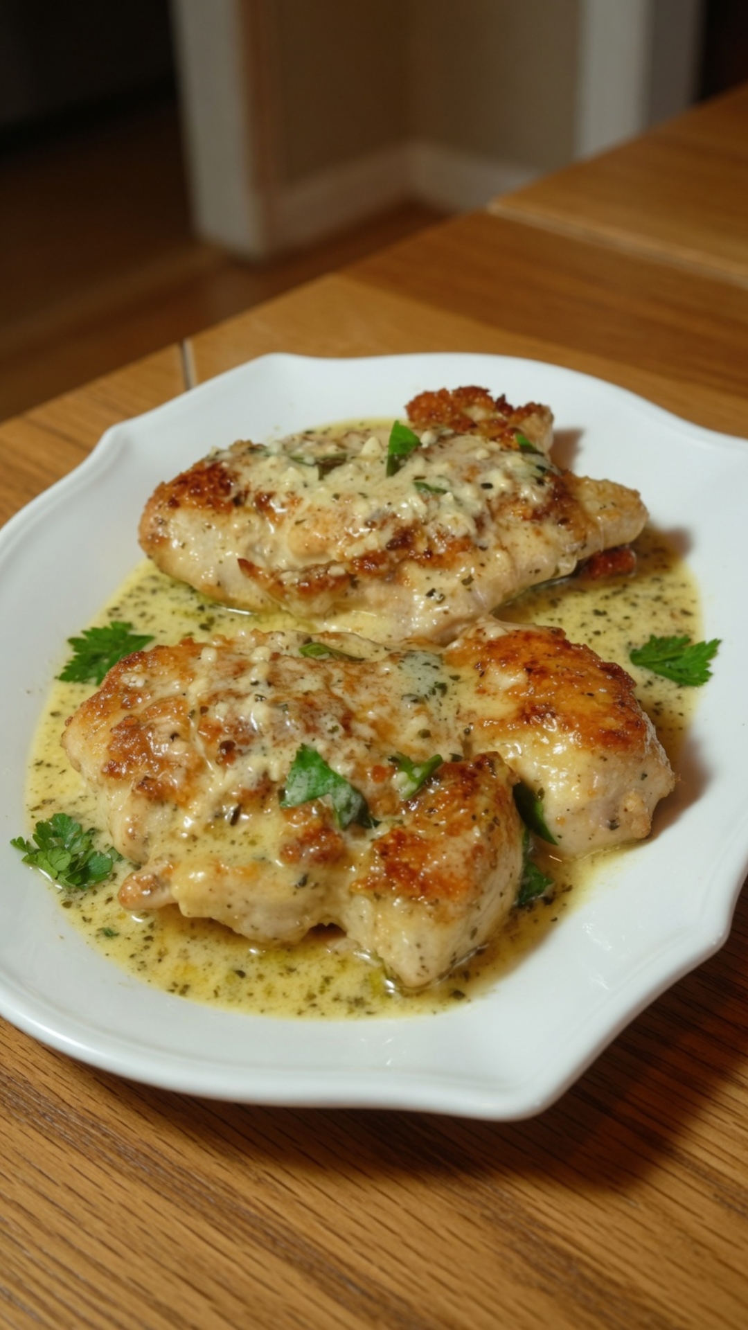 CREAMY GARLIC BUTTER PARMESAN CHICKEN