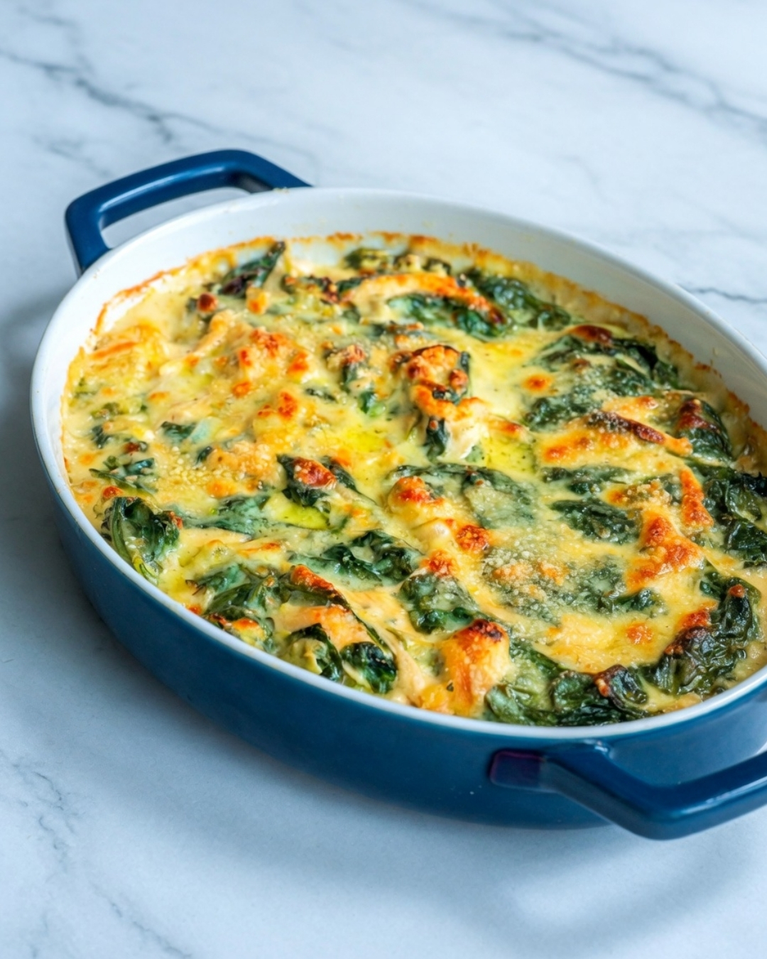 Creamy Chicken Florentine Artichoke Casserole