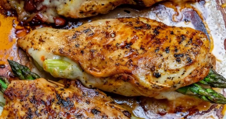 ASPARAGUS STUFFED CHICKEN BREASTS