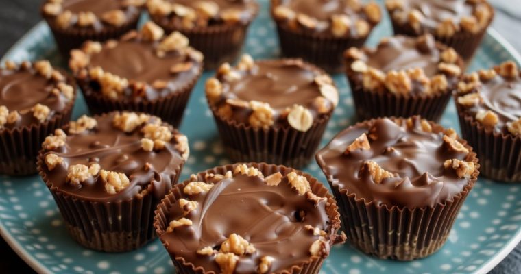 Chocolate Peanut Butter Rice Krispie Cups