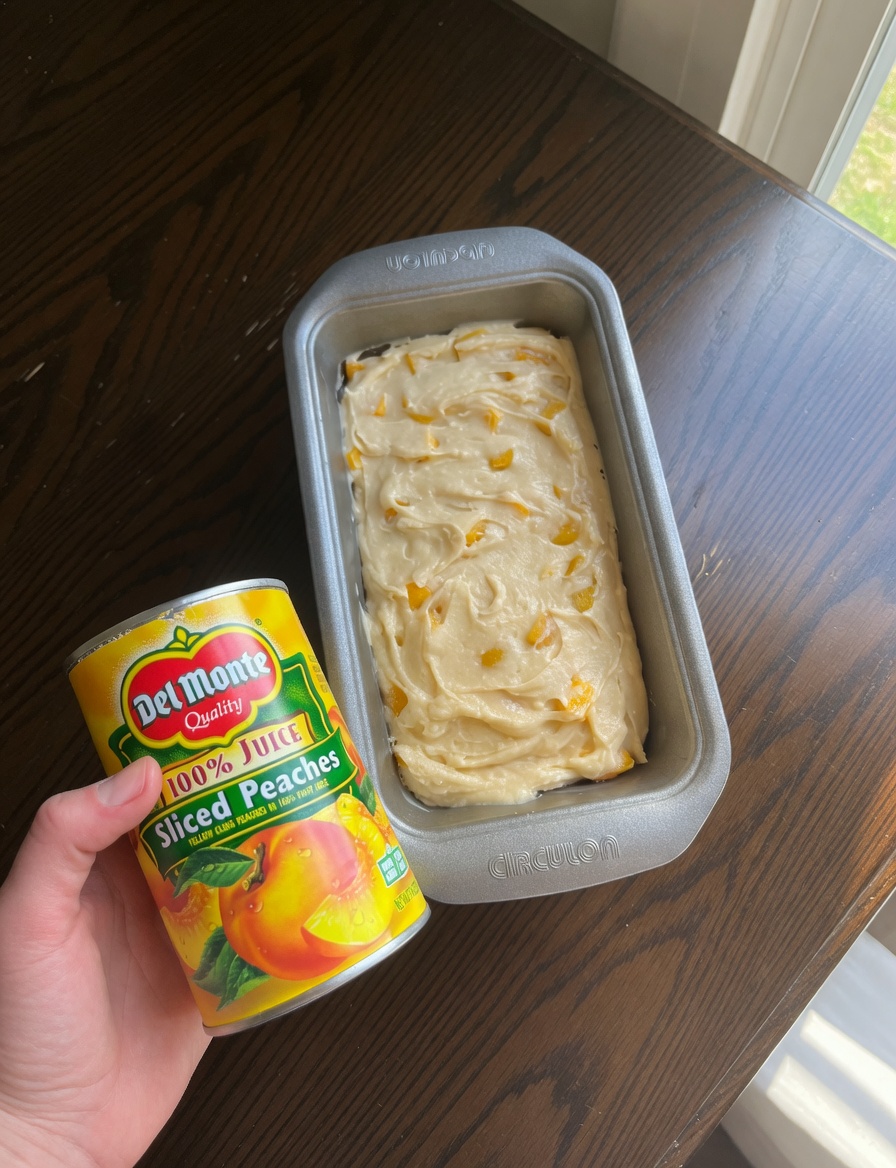 Peaches & Cream Cheese Loaf