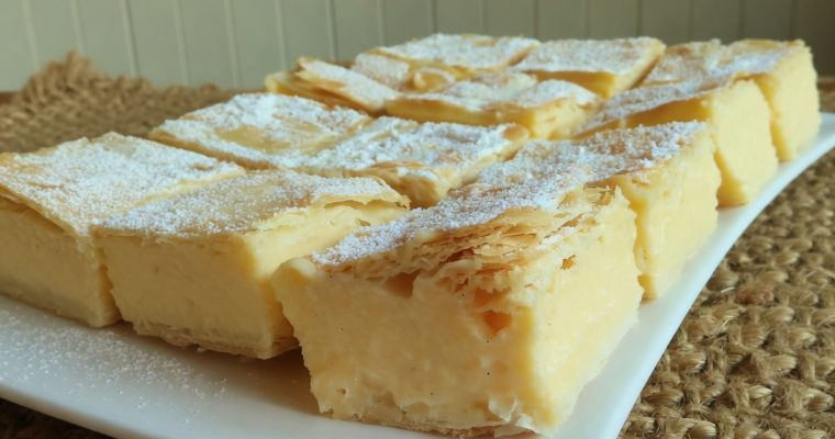 VANILLA CUSTARD BARS