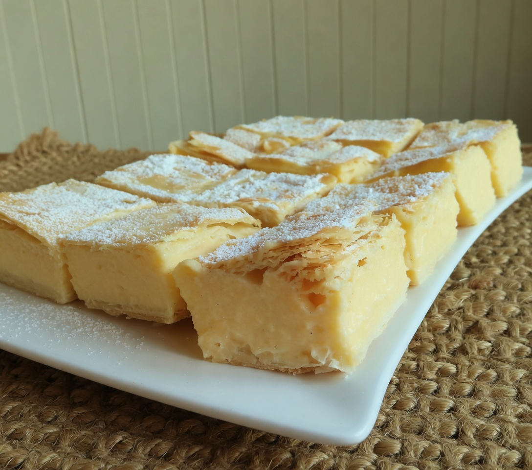 VANILLA CUSTARD BARS