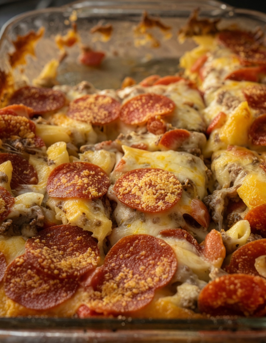 PEPPERONI PIZZA CASSEROLE