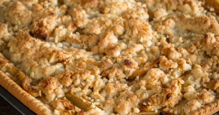 Apple Crumb Slab Pie