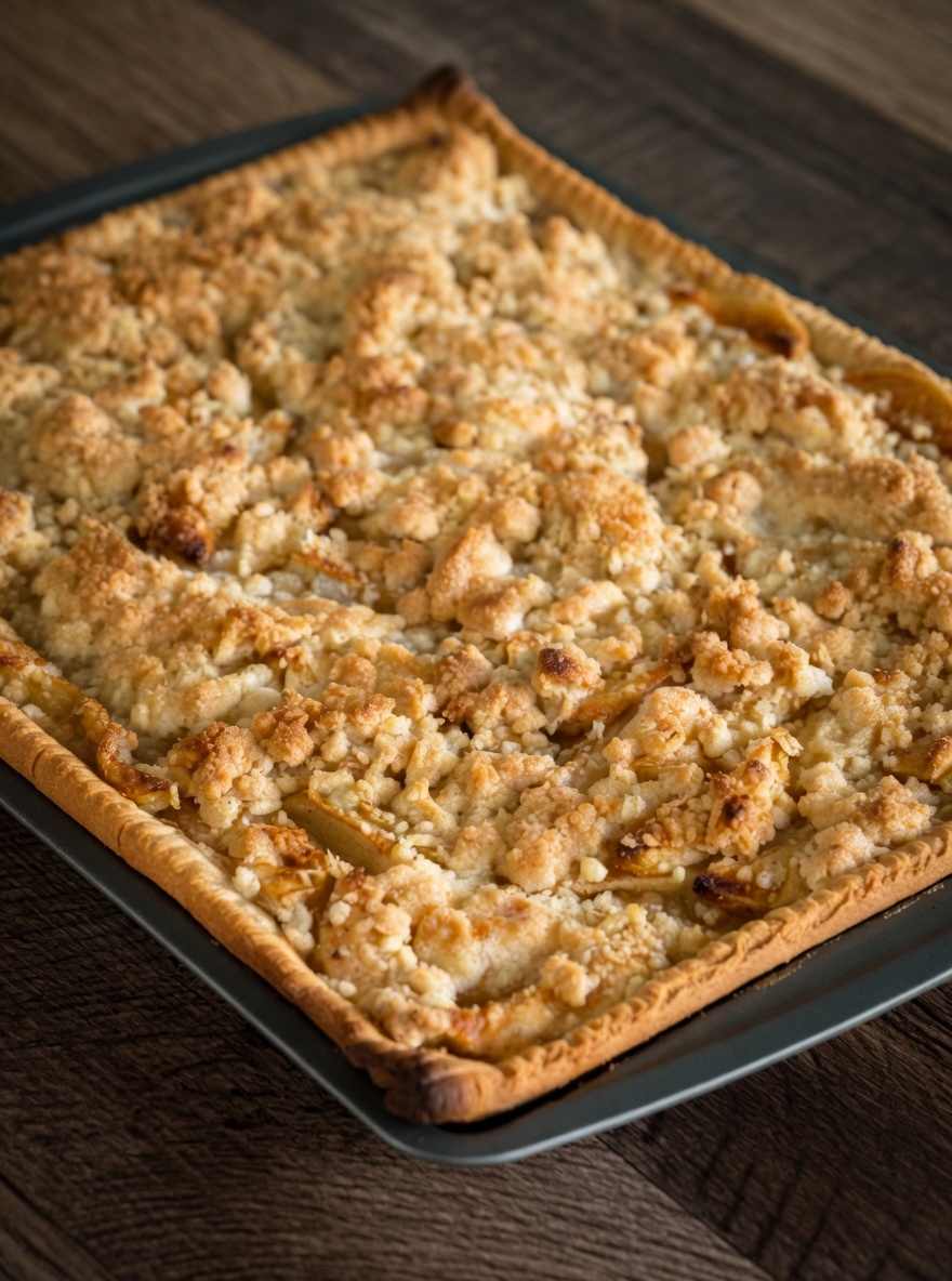 Apple Crumb Slab Pie