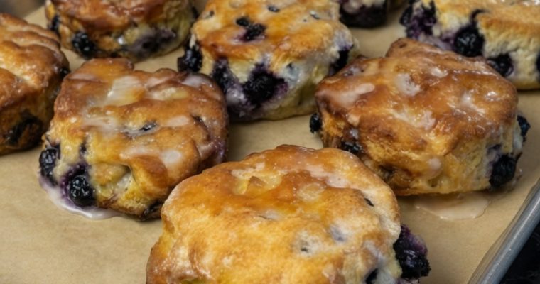 SWEET BLUEBERRY BISCUITS