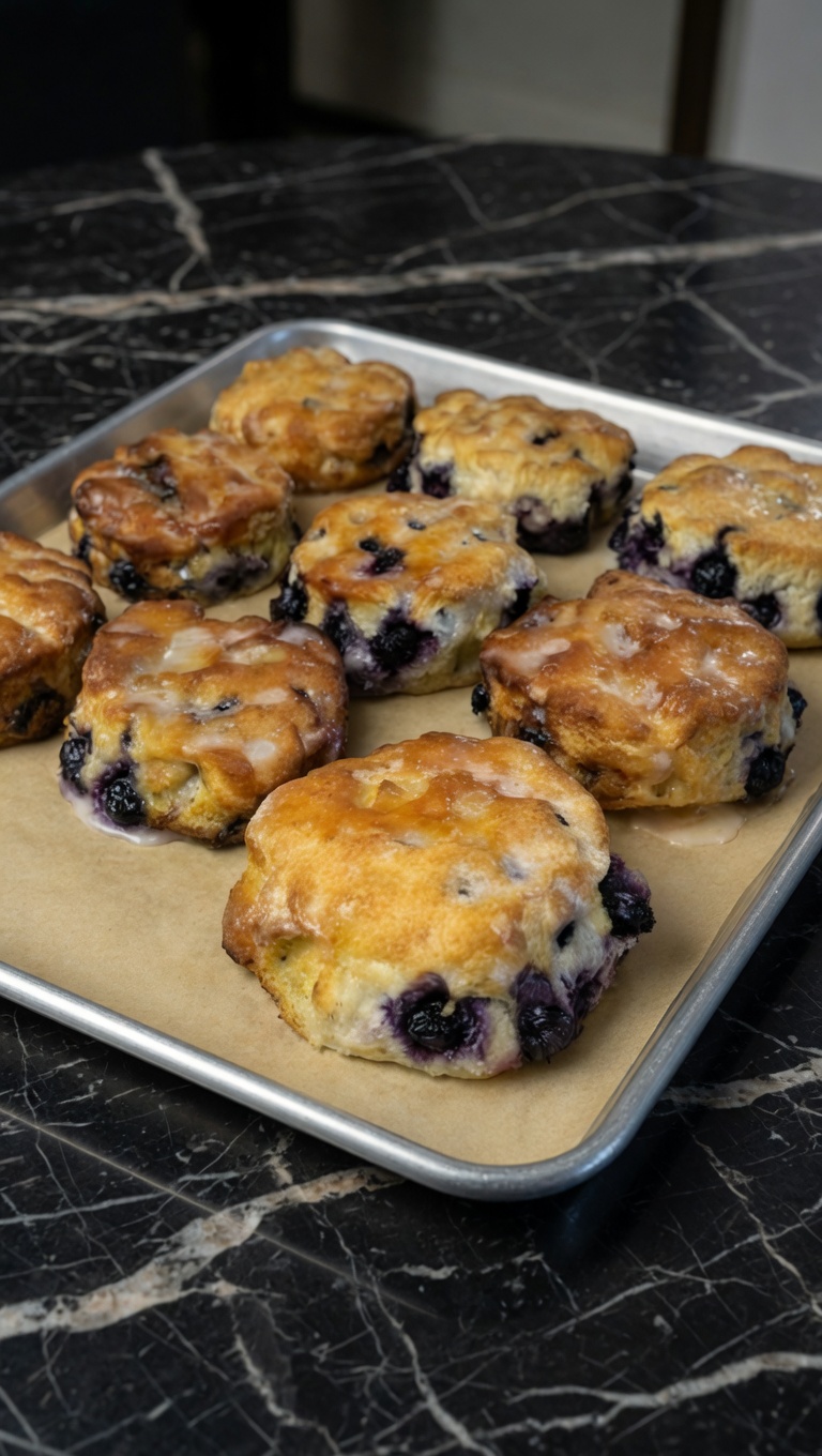 SWEET BLUEBERRY BISCUITS