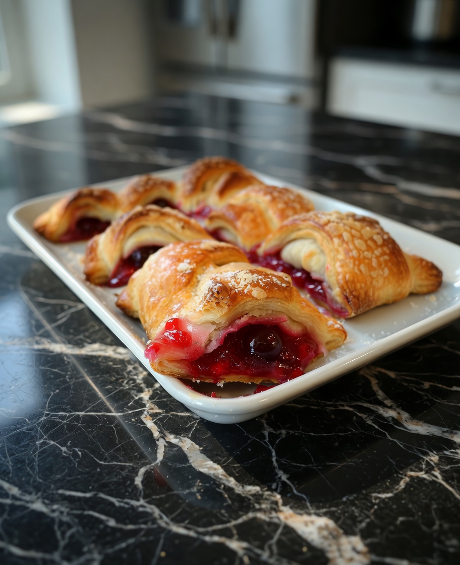 CHERRY FILLED CRESCENT ROLLS